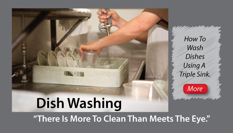 How To Wash Dishes in a Triple Sink