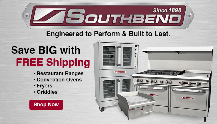 Save BIG with Free Freight on Southbend Cooking Equipment