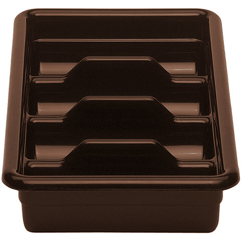 Cambro Poly Cambox® 4 Compartment Cutlery Box  - Dark Brown 1120CBP131