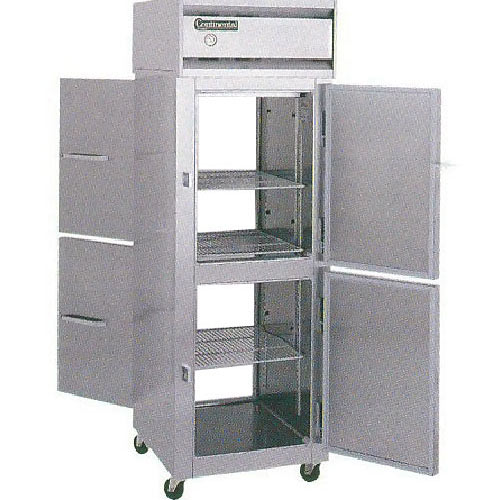 Continental Refrigerator Value Line Standard Solid Half Door Pass-Thru Freezers - 2 section 1F-PT-HD