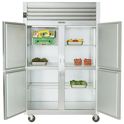 Traulsen G Series 2 Section Solid Half Door Reach-in Refrigerator - Hinged L-R G20000
