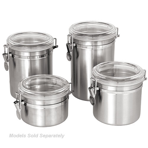 Update Stainless Steel Canister w/Plastic Lid - 30 oz CAN-4AC
